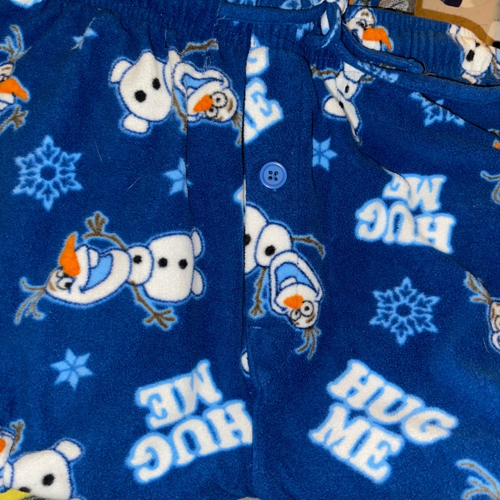 Men’s Disney Frozen Olaf fleece pajama pants